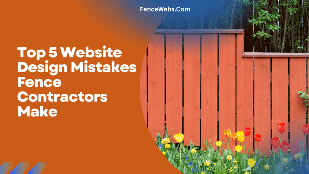 Top 5 Website Design Mistakes Fence Contractors Make